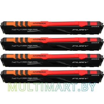 Оперативная память HyperX Fury RGB 4x8GB DDR4 PC4-27700 (HX434C16FB3AK4/32) картинка 2